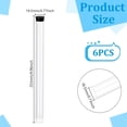 thumbnail image 2 of 6pcs Clear Plastic Storage Tubes 10 Inch with Black Lids Flat Bottom Durable Bead Containers for Crafting Jewelry Supplies Item Clear, 2 of 9