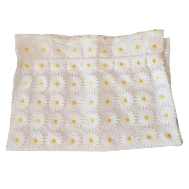 Cortina Bordada De Margaritas, Exquisita Cortina Para Ventana De Coche, Cortinas Decorativas Multiusos Para Decoración De Pared De Salón Del Hogar Advancent HA021630-00