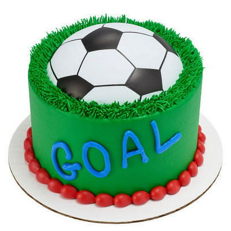 8pcs Soccer Football Cake Topper Player Decoration Tool & 1 Pcs 3d Half  Round Ball Shaped Football