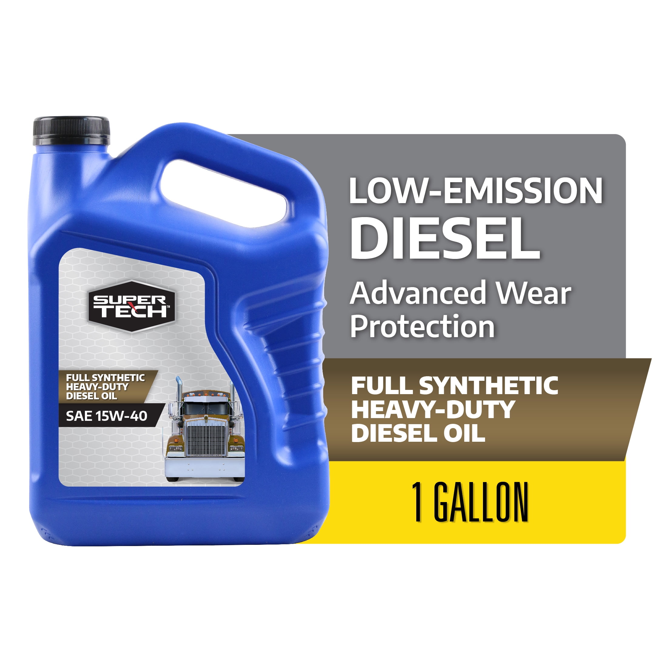 Super Tech Full Synthetic Heavy Duty SAE 15W-40 Motor Oil, 1 Gallon