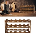 thumbnail image 1 of Estante De Vino, Estante De Vino Pino De Estante De Almacenamiento Organizador Decoración Estantes De Almacenamiento De, 1 of 7