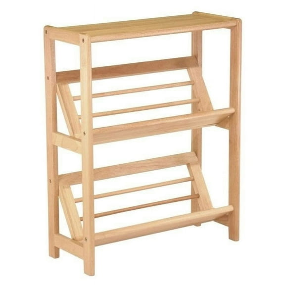Pemberly Row 2-Tier Bookshelf in Natural