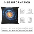 thumbnail image 5 of Chilfamy Spiral Galaxy Stars Pillow Covers for Couch Sofa Indoor Outdoor Zipper Closure Throw Pillow Cover 1PC 22x22in, 5 of 5