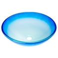 thumbnail image 2 of Eden Bath EB-GS70 1.75 in. Cloud Frosted Round Glass Vessel Sink, Blue, 2 of 8