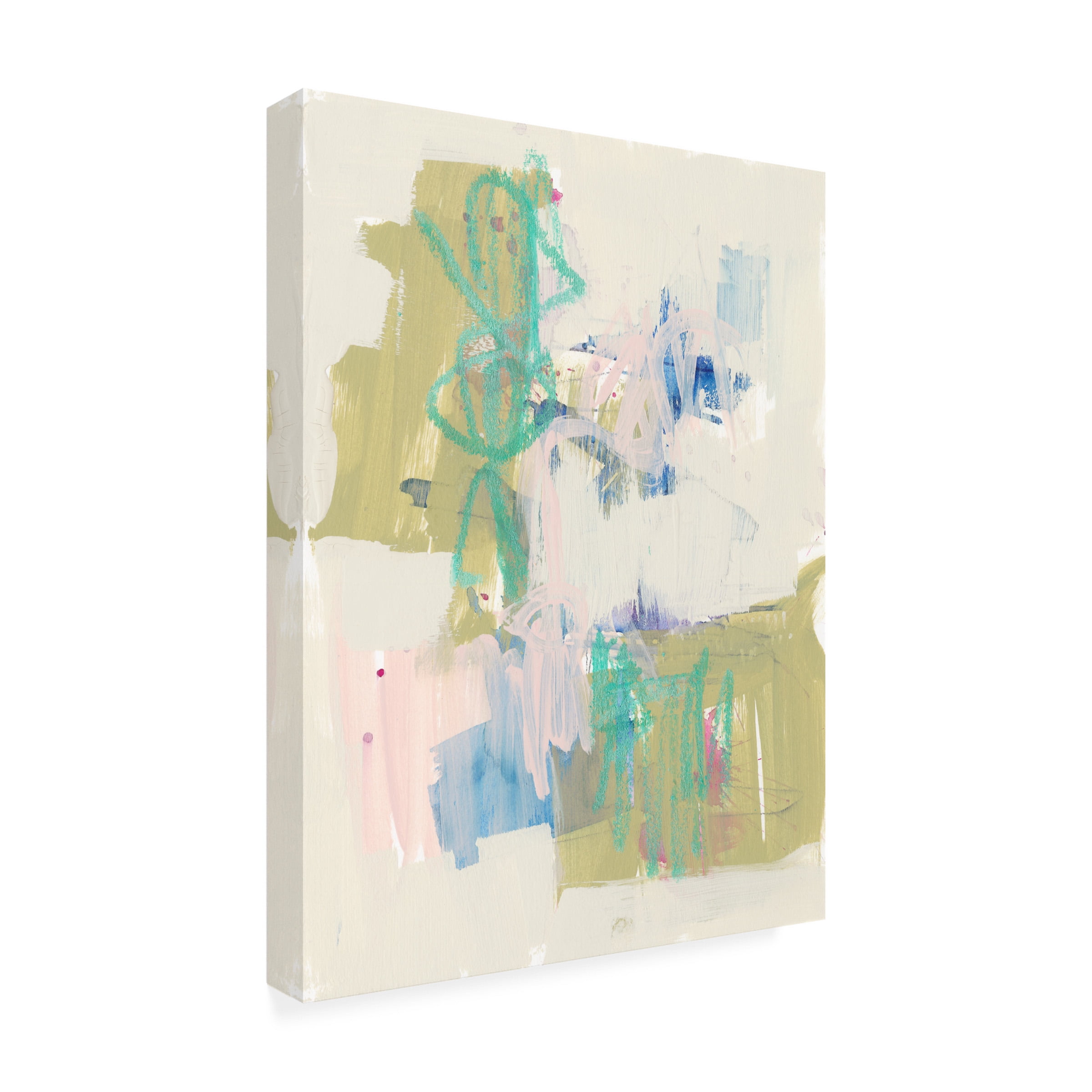 Trademark Fine Art Jennifer Goldberger Balancing Pastels II Canvas Wall Art - 18x24