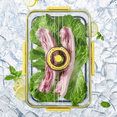 thumbnail image 3 of Panera Paneras para encimera de cocina Recipiente hermético para guardar pan con registro de tiempo y tapa amarilla, 3 of 7