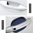 thumbnail image 3 of 8PCS Car Door Handle Sticker, Carbon Fiber Anti-Scratches Car Door Cup Protector, Non-Marking Auto Door Handle Protective Film, Self-Adhesive Door Side Paint Protector for All Cars (Blue/8PCS), 3 of 6