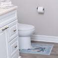 thumbnail image 1 of Sussexhome Toilet Mat - Machine Washable & Absorbent Bath Rugs for Bathroom Floor - Plush, Non Slip Bath Rug - Polyester & Cotton Bathroom Rugs with Printed Pattern Design - 20”x24" Bathroom Mats, 1 of 6