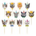 thumbnail image 1 of Ensemble de Décorations pour Fête d'Anniversaire de Chat Bannière Décorative pour Chaton Décoration de Gâteau pour Chat, 1 of 10