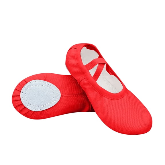 Puntoco Soft Leather Ballet Shoes/Ballet Slippers/Dance Shoes Children's Pointed Dance Shoes Fitness Winter Snow Boots for Kids Red 35(35)