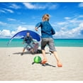 thumbnail image 4 of Portable Blue Beach Shade Tent - Lightweight 2.43 lbs, Fits 2-3 People, Wind-Resistant Sun Shelter for Outdoor, 4 of 9