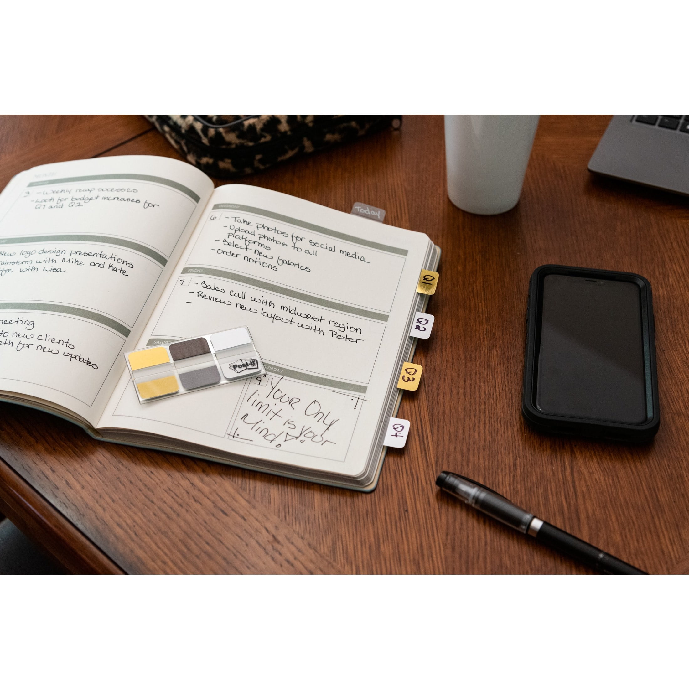 (6 pack) Post-It Foil Tabs, Metallic Colors, 1" x 1.5", 36 Tabs/Pack
