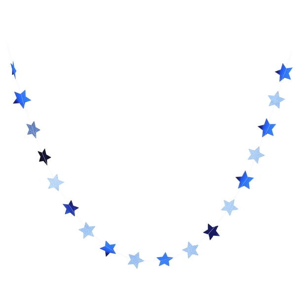 Guirnalda colgante de estrellas brillantes, decoración para fiestas infantiles, guirnalda de estrellas, pancarta decorativa para cumpleaños, bodas y aulas