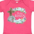 thumbnail image 4 of Inktastic Easter He Has Risen with Cross and Flowers Boys or Girls Baby Bodysuit, 4 of 5