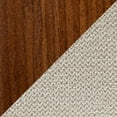 thumbnail image 3 of Curvini 30" Mid-Century Modern Fixed Height Barstool With Swivel In Walnut Wood And Cream Fabric - Set Of 2, 3 of 12