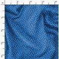 thumbnail image 2 of Soimoi Polka Printed, Polyester Fleece, Fabric by The Yard Sewing DIY Stretch Fabric 56 Inches Wide, WarmFabric for Hats, Coats, Gloves, Blankets, Indigo Blue, 2 of 6