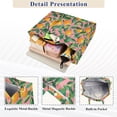 thumbnail image 3 of FORMRS Womens Corduroy Tote Bag Crossbody Shoulder Handbag with Pocket, Pink Oranges, 3 of 7
