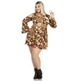 thumbnail image 4 of Leg Avenue Women's Starflower Groovy Hippie 60s Costume, 4 of 5