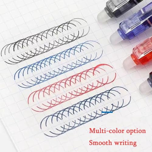 12 PCS Multi-color Erasable Gel Pens Built-In Erasers, Erasable Colored Pens Gel Ink, Fine Point 0.7mm, Smooth-Flowing Retractable Erasable Design, for Note Taking, Planner, Drawing