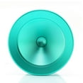 thumbnail image 3 of yoyofriends Strand Yo-Yo - Bi-Material YoYo - PC Body with Aluminum Caps (Clear PC w/Seafoam Green Caps), 3 of 4