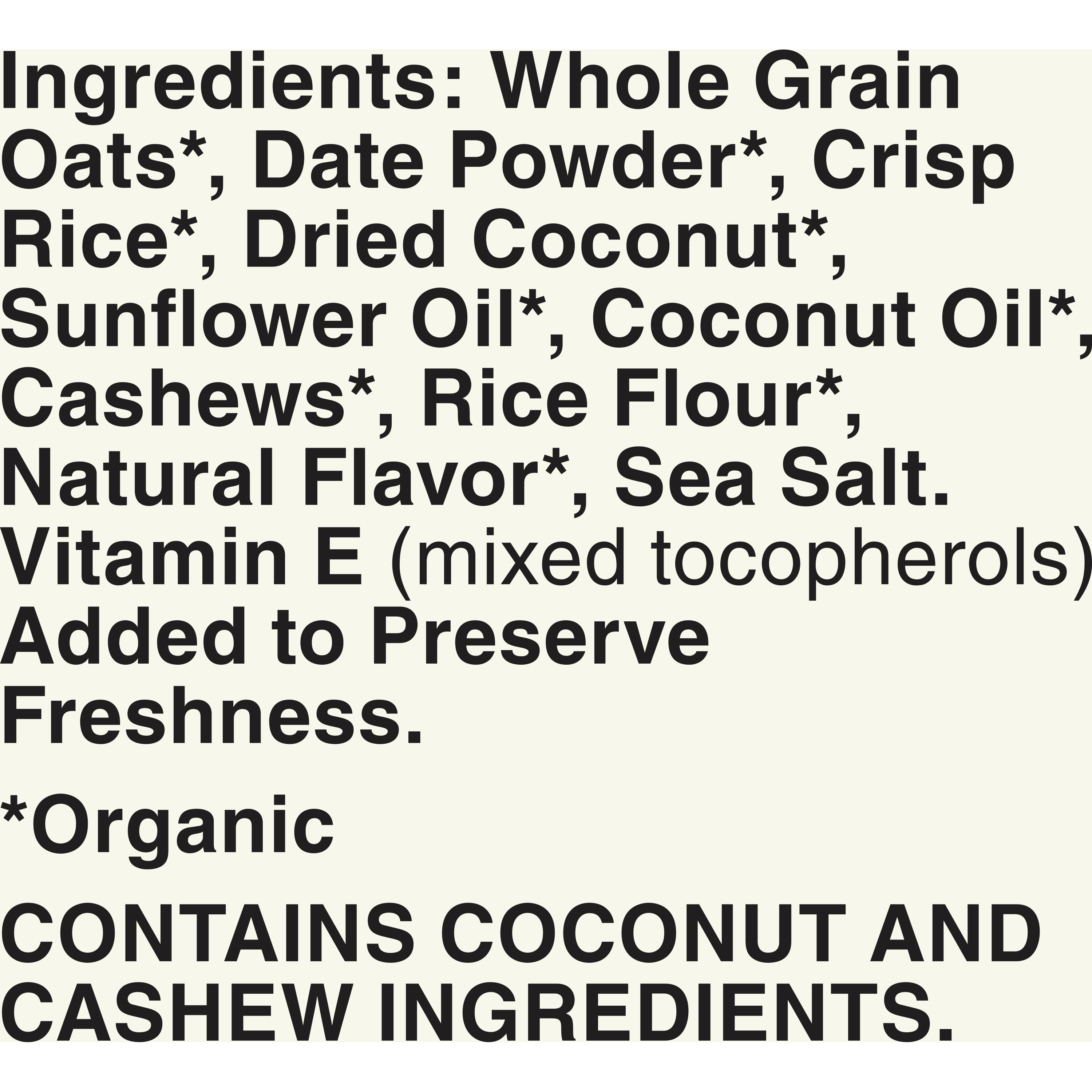 Cascadian Farm Organic Granola with No Added Sugar, Coconut Cashew, 14 oz. - image 9 of 9