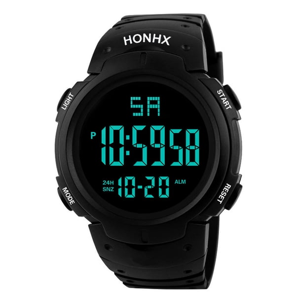 Reloj deportivo para hombre, relojes de moda para hombre, reloj LED digital de cuarzo militar con fecha y función de acampada.