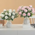 thumbnail image 3 of POINTERTECK Simulation Fake Flower Bouquet Venus Rose Lifelike Maintenance-Free Home Decor Realistic Artificial Rose, 3 of 10