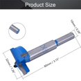 thumbnail image 4 of Utoolmart Forstner Drill Bits, 32mm Cemented Carbide Wood Hole Saw Cutter, Length: 80mm, Blue, 4 of 4