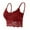 Red, variant on Women Bandeau Tube Top Lace Wireless Bra 1-Pack