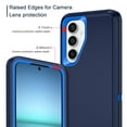 thumbnail image 4 of Petocase for Samsung Galaxy S25/S24 Case,Shockproof Dust/Drop Proof 3-Layer Protection Rugged Heavy Duty Durable Cover Case,Navy Blue, 4 of 7