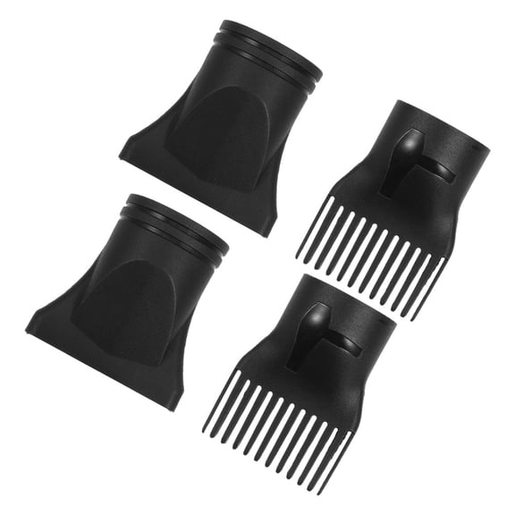 Zehuanyu  4 Pcs Hair Dryer Accessories Hairdryer Retro Mirror Washbasin Drainage Pipe Black