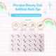 thumbnail image 4 of Jumpingount 1 Juego de puntas de uñas artificiales dibujos animados patrón encantador lindo prepegamento niños salón corto DIY Kit de manicura Type1 NO1, 4 of 6