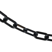 2 Inch x 25 Feet Black Plastic Safety Chain