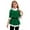 Green, variant on TiaoBug Kids Girls Christmas Figure Ice Skating Dress Santa Velvet 3/4 Sleeves Tutu Dress Holiday Performance Red 12