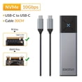 thumbnail image 1 of IDsonix NVMe SSD Enclosure M.2 SATA NVMe Dual Protocol Enclosure External SSD Case Type C Hard Drive Case Support M And M&B Key, 1 of 5