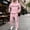 Pink, variant on Men's 2 Piece Sweatsuit Hoodie Tracksuit Set Long Sleeve Pullover Outfit with Pockets Elastic Waist Drawstring Casual Athletic Jogging Gym Running Winter Workout Black L