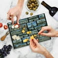 thumbnail image 4 of Paris Cutting Board, France Adventure Iconic Landmarks Travelling Collage Photos in Squares Eiffel Tower, Decorative Tempered Glass Cutting and Serving Board, in 3 Sizes, by Ambesonne, 4 of 5
