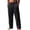 Z2 - Black, variant on Guluxicc Straight Leg Cotton Pants for Men Drawstring Elastic Waist Pants Classic Vacation Casual Beach Trousers with Multi Pockets