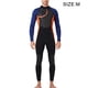thumbnail image 2 of Trajes de neopreno Traje de buceo de neopreno SCR Cuerpo completo Manga larga Pantalones largos Traje de baño térmico de una pieza con cremallera trasera Traje de surf Hombre naranja M 1.5MM Inevent OD017110-14, 2 of 6