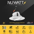thumbnail image 2 of Luminaria NUWATT LED con forma de cardán de 4 pulgadas, empotrada, regulable, 5 CCT, 2 of 9