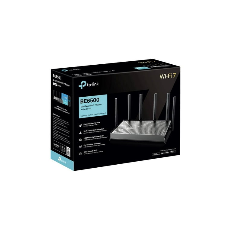 TP Link Archer BE400 - BE6500 Dual-Band Wi-Fi 7 Router