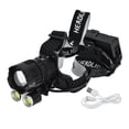 thumbnail image 2 of USB Charging Headlight,XHP160 Strong Headlight USB Strong Light Headlight Head Mounted LED Light Luxury Finish, 2 of 14