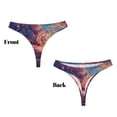thumbnail image 3 of Balery Dreamy Dandelion Sunset Tangas de Algodón para Mujer con Estampado – Ropa Interior Sexy, Transpirable, G-string-3X-Large, 3 of 6