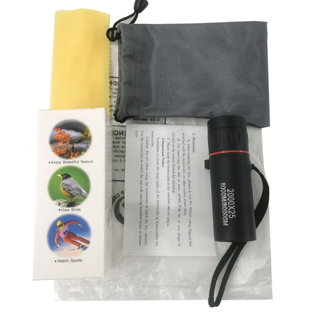 Telescopio Monocular 2000x25 HD Alcance para Viajes Al Aire Libre (básico)