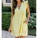 thumbnail image 4 of Vestido Con Cuello En V, Vestido Con Mangas Con Volantes, Dobladillo Con Ojales, Diseño De Encaje Forrado Con Pantalones Cortos Para Uso Diario, 4 of 6