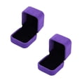 thumbnail image 1 of Joyero para Pendientes VelvPurple 2Pzas Morado 5.5x4x5cm Terciopelo Joyero. VentDepot MXVLV-002, 1 of 5