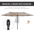 thumbnail image 5 of Outsunny Extra Large 15ft Patio Umbrella, Tan, 5 of 10