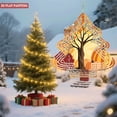 thumbnail image 2 of Metal Hanging Christmas Tree Wind Spinner - Autumn Leaves Design Colorful Garden Decor for Yard Perfect Fall Decoration, 2 of 7
