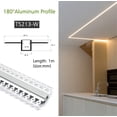 thumbnail image 3 of Barra de luz empotrada flexible con perfil de aluminio LED para techo, pared, bricolaje, decoración lineal, accesorios de iluminación interior, lámparas, 3 of 5