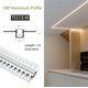 thumbnail image 3 of Barra de luz empotrada flexible con perfil de aluminio LED para techo, pared, bricolaje, decoración lineal, accesorios de iluminación interior, lámparas, 3 of 5